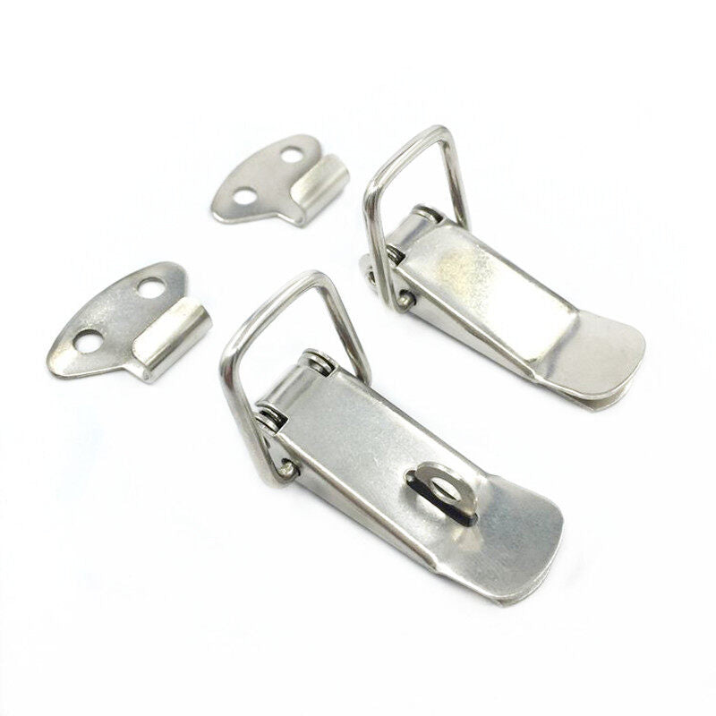 Factory Direct Sales Sf105 Stainless Steel Metal Tower Buckle 106 Nickel-Plated Iron Industrial Hardware Luggage Lock Furniture 30pcs