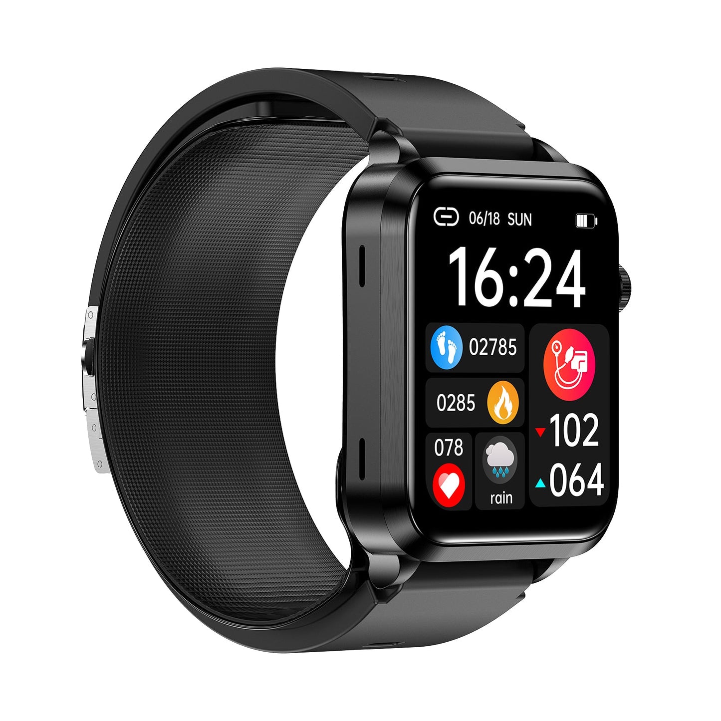 P70 Air Pump + Airbag Oscillometric Blood Pressure Smartwatch with Atrial Monitoring