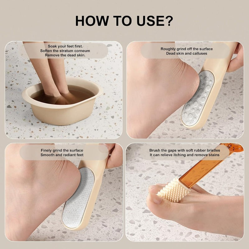 Dual-Sided Foot Care Scrubber