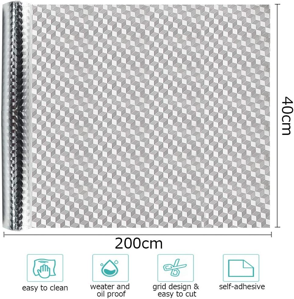 ✨🏡Aluminum Foil Wallpaper | Waterproof • Oil-Proof • Heat Resistant • Peel & Stick Upgrade