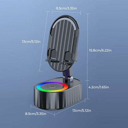 5-in-1 Wireless Speaker with Bluetooth & Adjustable Stand