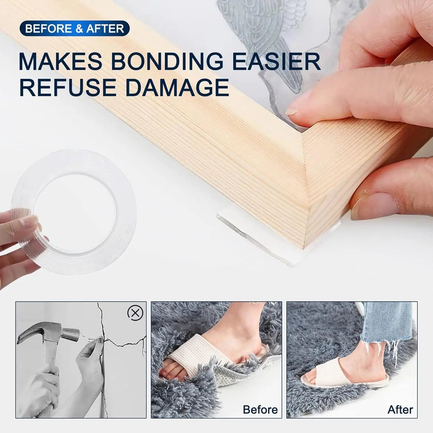 🛠️ Ultra-Strong Double-Sided Nano Tape