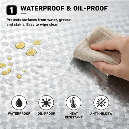 ✨🏡Aluminum Foil Wallpaper | Waterproof • Oil-Proof • Heat Resistant • Peel & Stick Upgrade