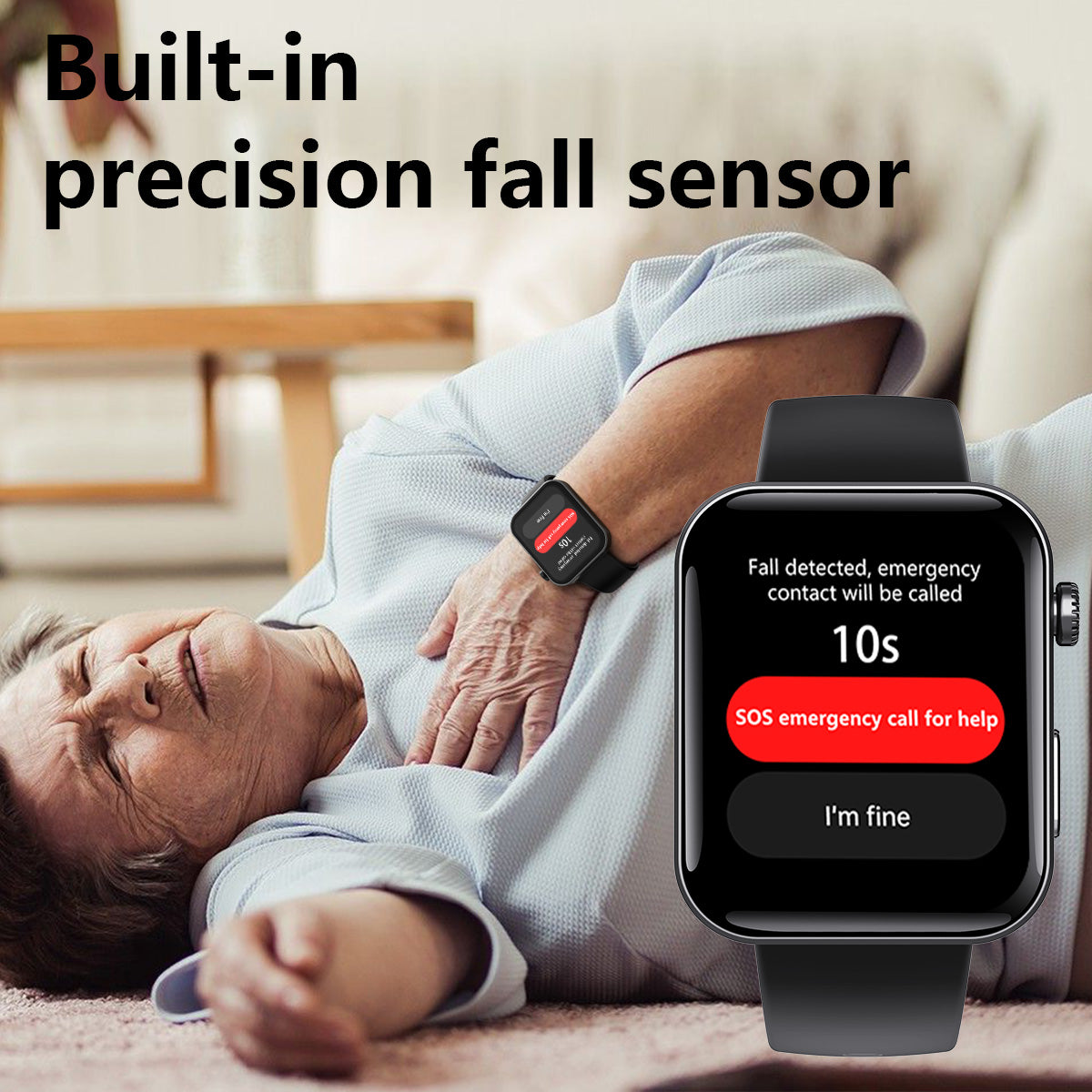 PulseMax 2026 Smartwatch – Upgraded ElectroPulse with Fall Detection, ECG, Blood Pressure, SpO2 & Health Monitoring – Supports SOS, Voice Calls & Fitness Tracking