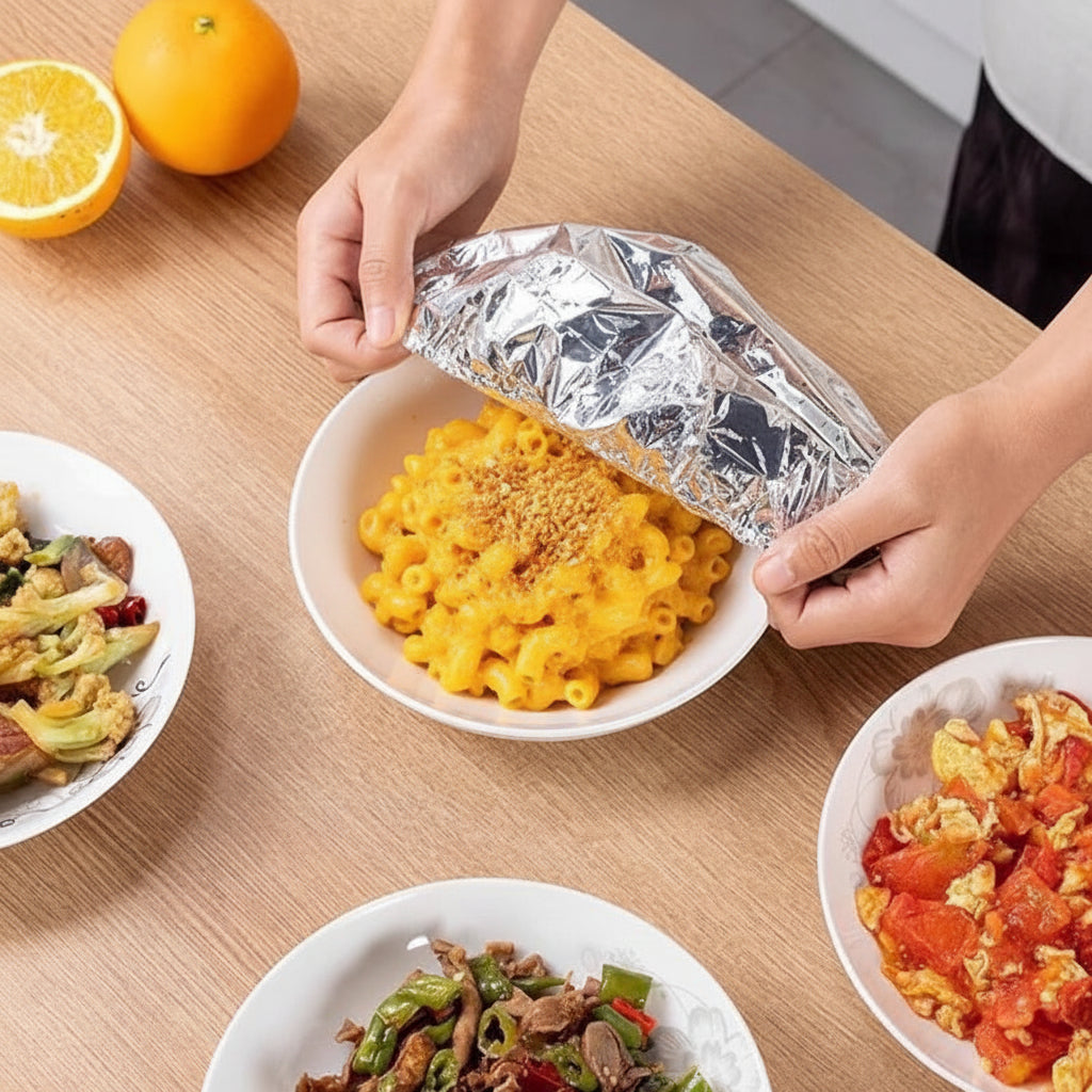 Aluminum Foil Food Cover – Lock In Heat, Lock In Freshness（50PCS)