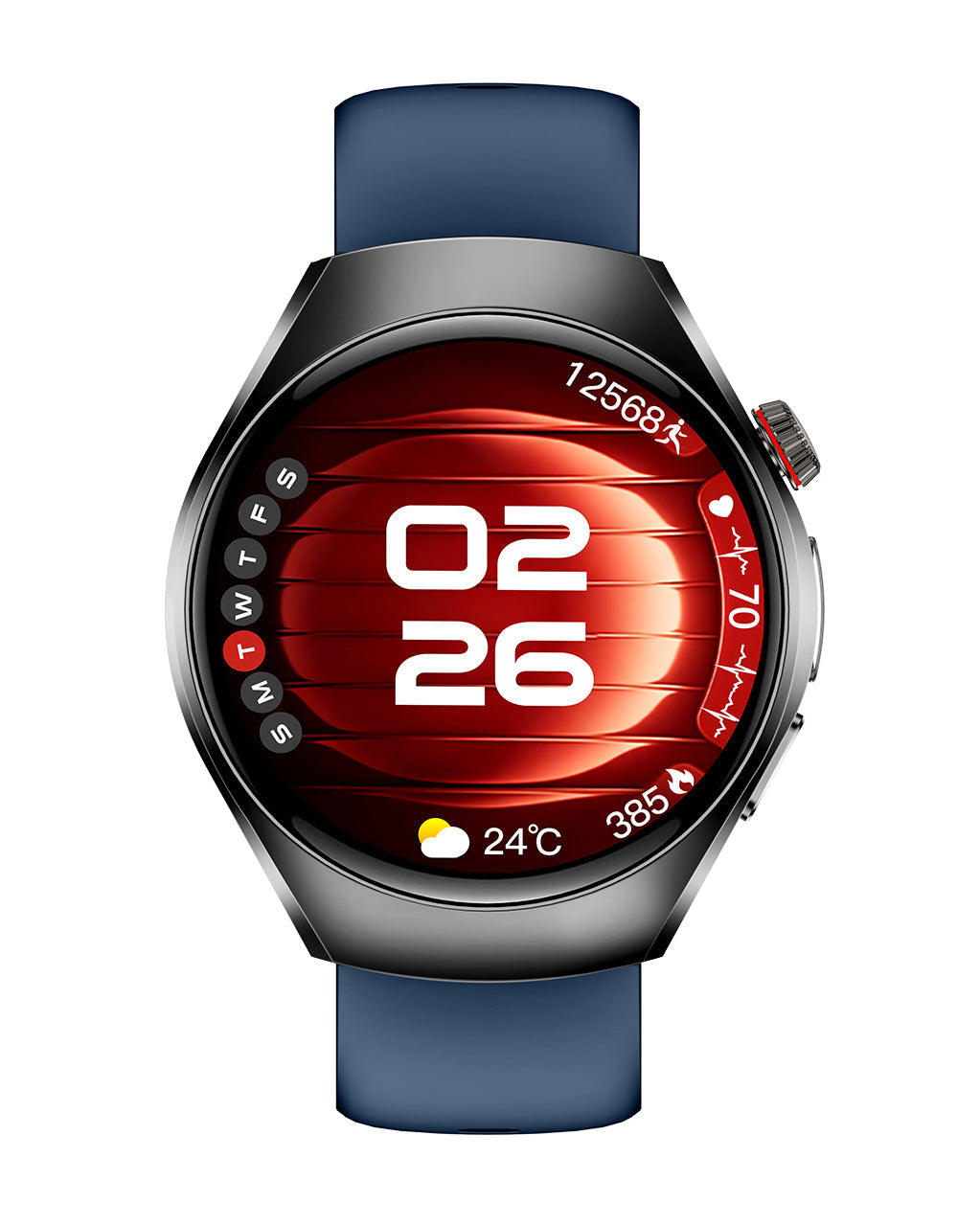 VitalSync ECG Watch – Advanced Health Monitoring with Blood Pressure, Blood Glucose Trends, SpO₂, Sleep, Fitness Tracking & SOS