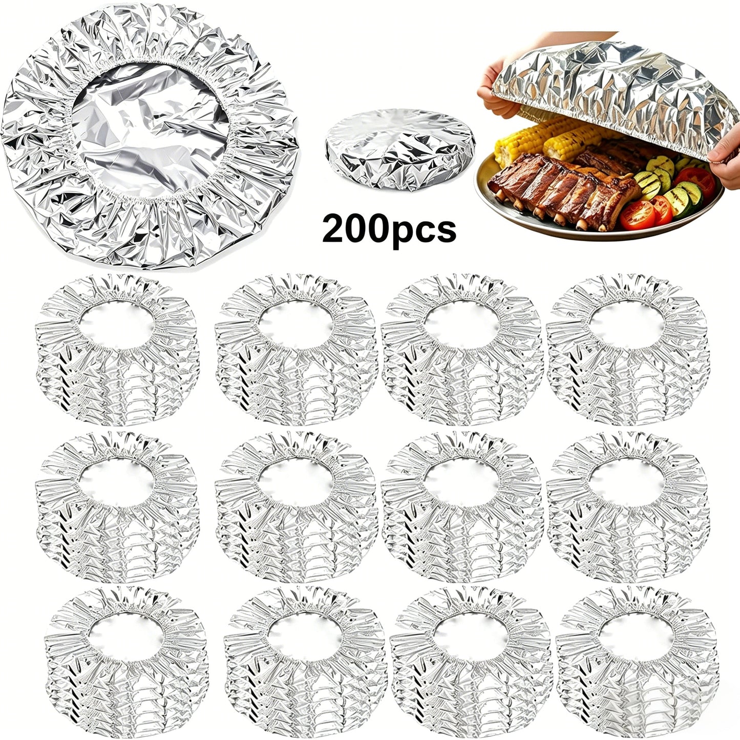 🔥Last day 49% off Insulated Foil Food Covers（50 pcs)