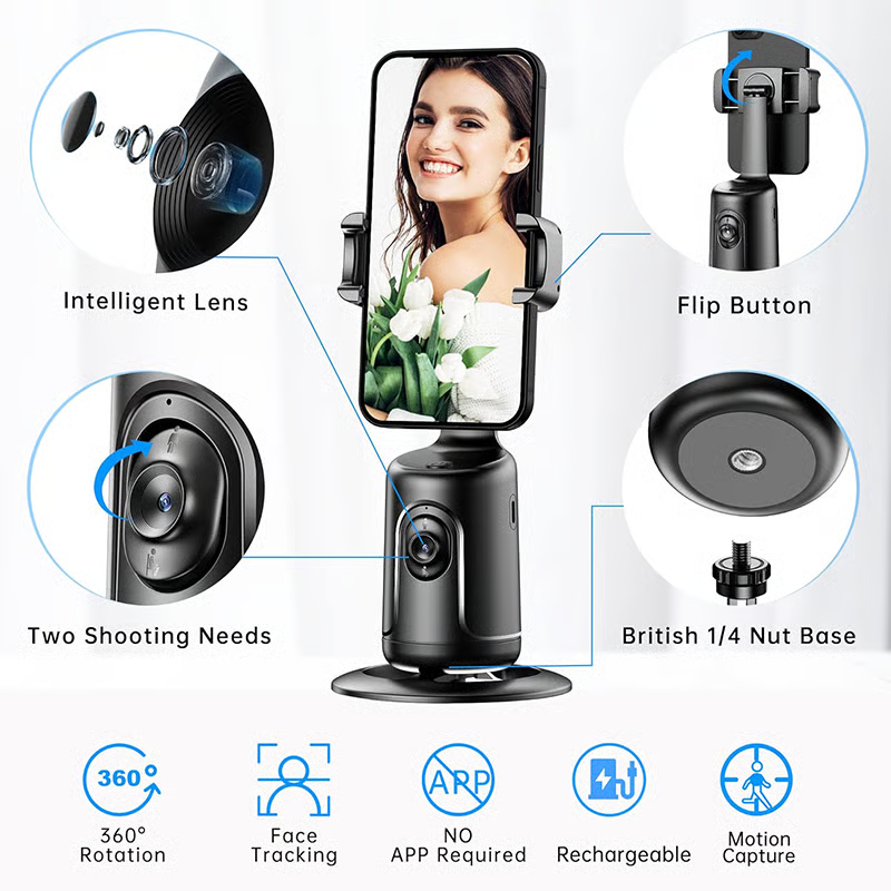 🔥Last Day Promotion 50% OFF🔥 - Smart AI Facial Recognition Phone Tripod🤳
