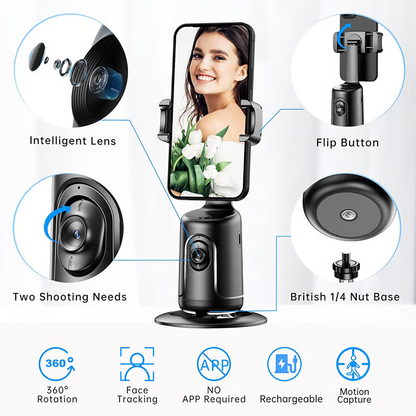 🔥Last Day Promotion 50% OFF🔥 - Smart AI Facial Recognition Phone Tripod🤳