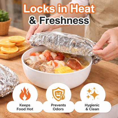 🔥Last day 49% off Insulated Foil Food Covers（50 pcs)