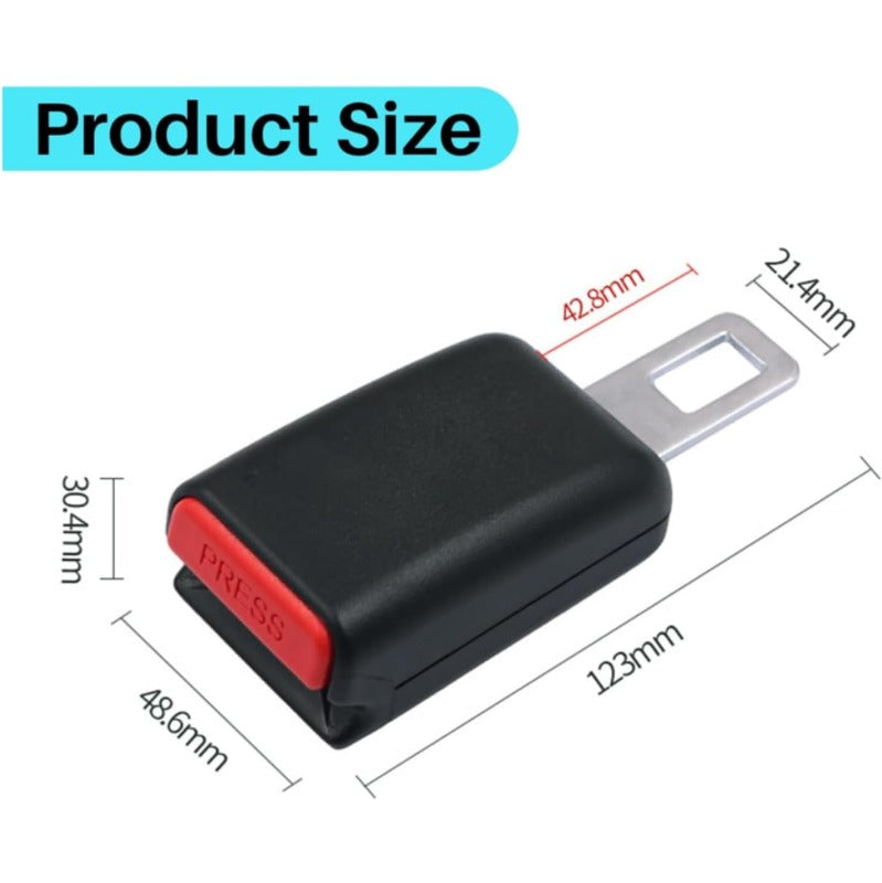 Seat Belt Extender – Secure 2.1 Buckle Extension for Added Comfort & Accessibility
