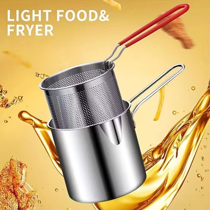 🍤Exclusive offer for our fans! Limited-time low price!🎁Household stainless steel fryer