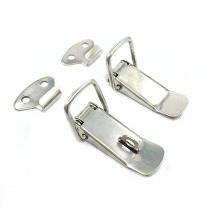 Factory Direct Sales Sf105 Stainless Steel Metal Tower Buckle 106 Nickel-Plated Iron Industrial Hardware Luggage Lock Furniture 30pcs