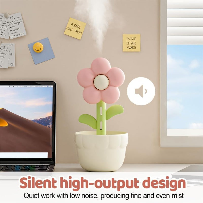 3-in-1 Flower Humidifier Lamp