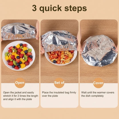 Aluminum Foil Food Cover – Lock In Heat, Lock In Freshness（50PCS)