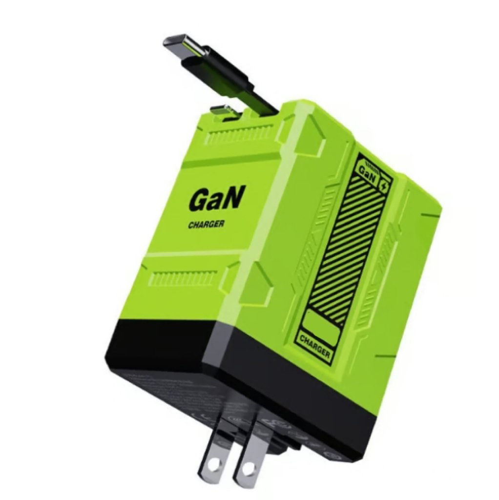 ⚡ New 120W GaN fast charger with built-in 80cm retractable cable
