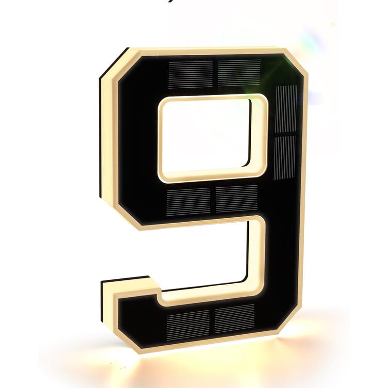 🎉Hot Sale 49% OFF☀9-inch large-size outdoor solar-powered illuminated door number plate