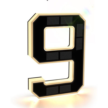 🎉Hot Sale 49% OFF☀9-inch large-size outdoor solar-powered illuminated door number plate