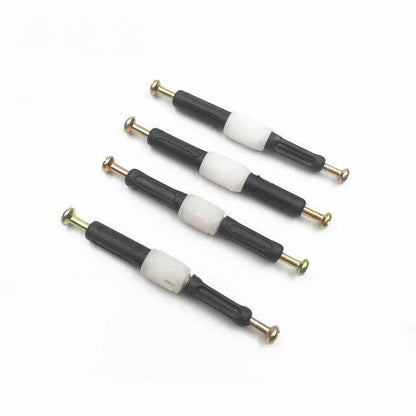 Embedded nut double-headed butt joint embedded part nylon plastic three-in-one rubber particle two-way through connector 1000pcs