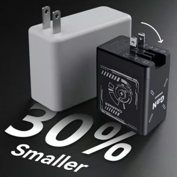 ⚡ New 120W GaN fast charger with built-in 80cm retractable cable