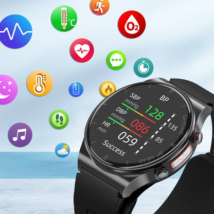 P70 Air Pump + Airbag Oscillometric Blood Pressure Smartwatch with Atrial Monitoring