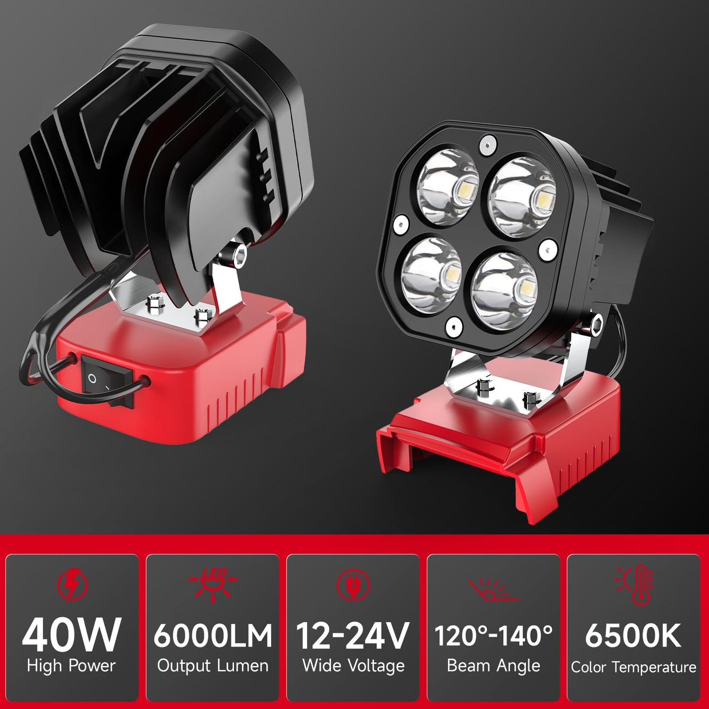 2026 Outdoor Essentials💥  20V Battery Cordless Work Light