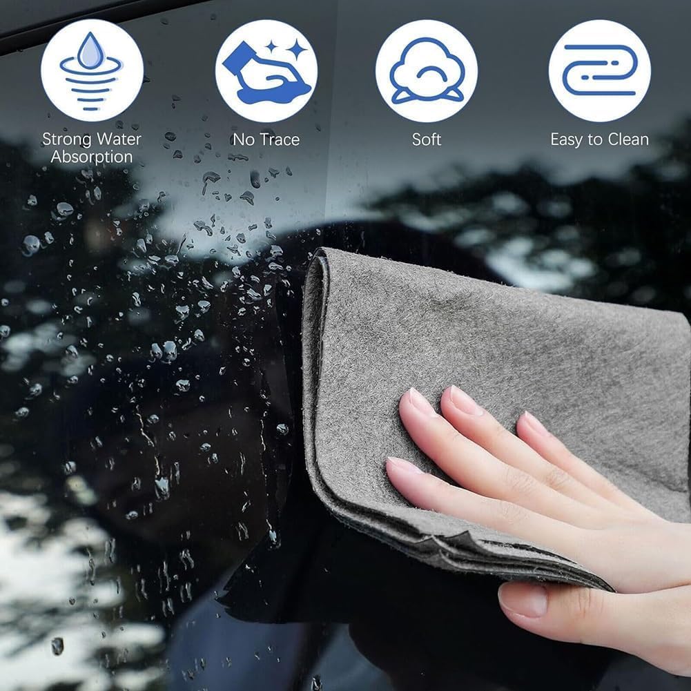 Streak-Free Microfiber Cloth – Ultra-Absorbent 11.8 × 11.8 Lint-Free Cleaner