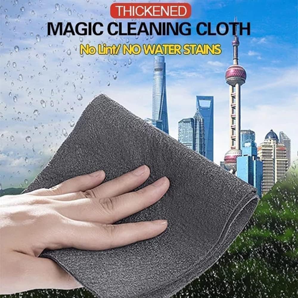 Streak-Free Microfiber Cloth – Ultra-Absorbent 11.8 × 11.8 Lint-Free Cleaner