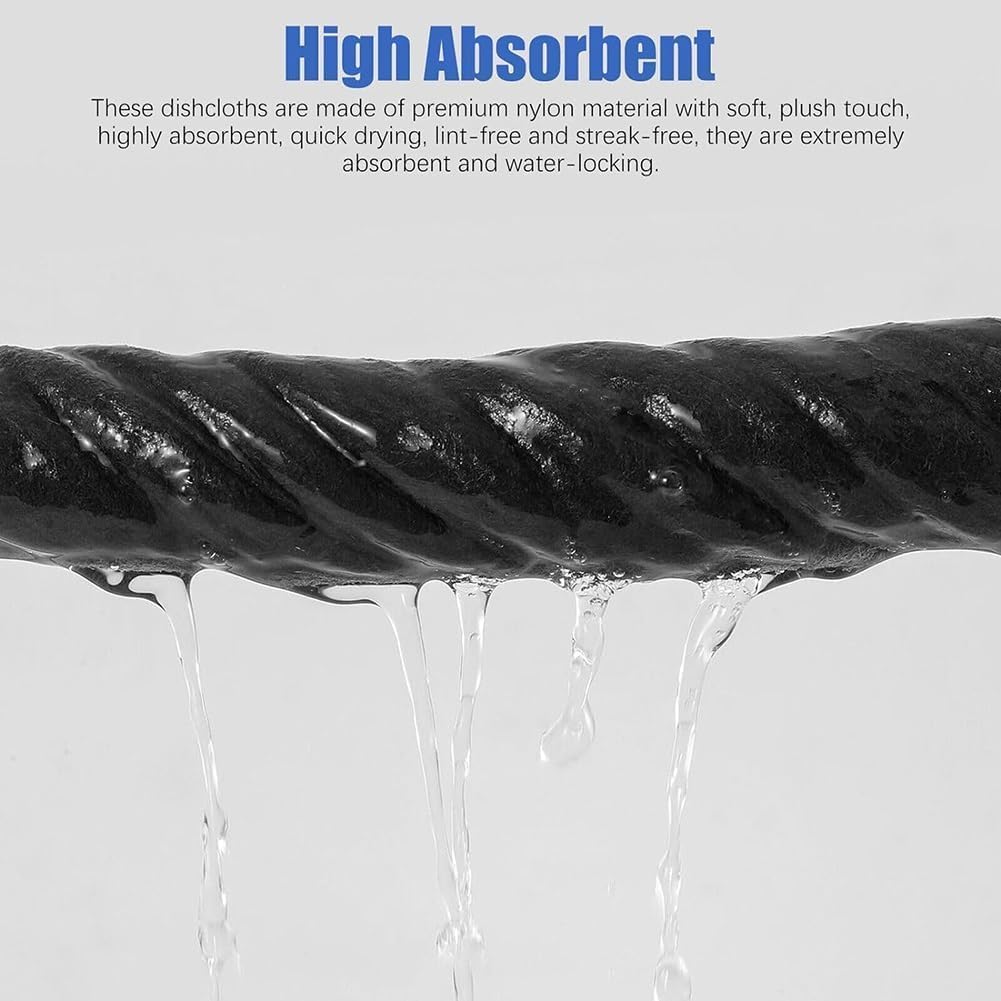 Streak-Free Microfiber Cloth – Ultra-Absorbent 11.8 × 11.8 Lint-Free Cleaner