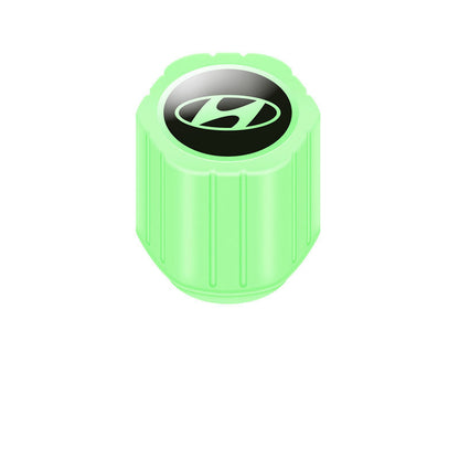 20-Pack Neon Green Glow Tire Valve Caps – No Battery Needed, Universal Fit