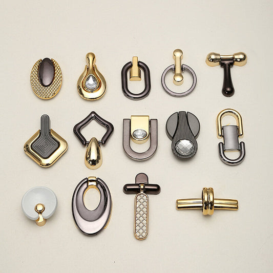 European Style Drawer Single Hole Handle Wardrobe Cabinet Ancient Copper Pull Ring Handle Chinese Antique Simple Hanging Ring Cabinet Door Handle 30pcs