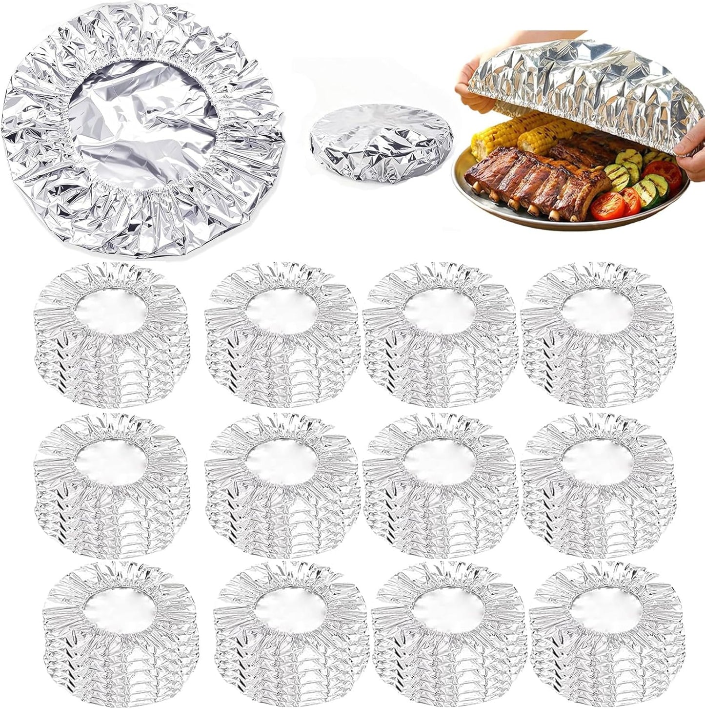 🔥Last day 49% off Insulated Foil Food Covers（50 pcs)