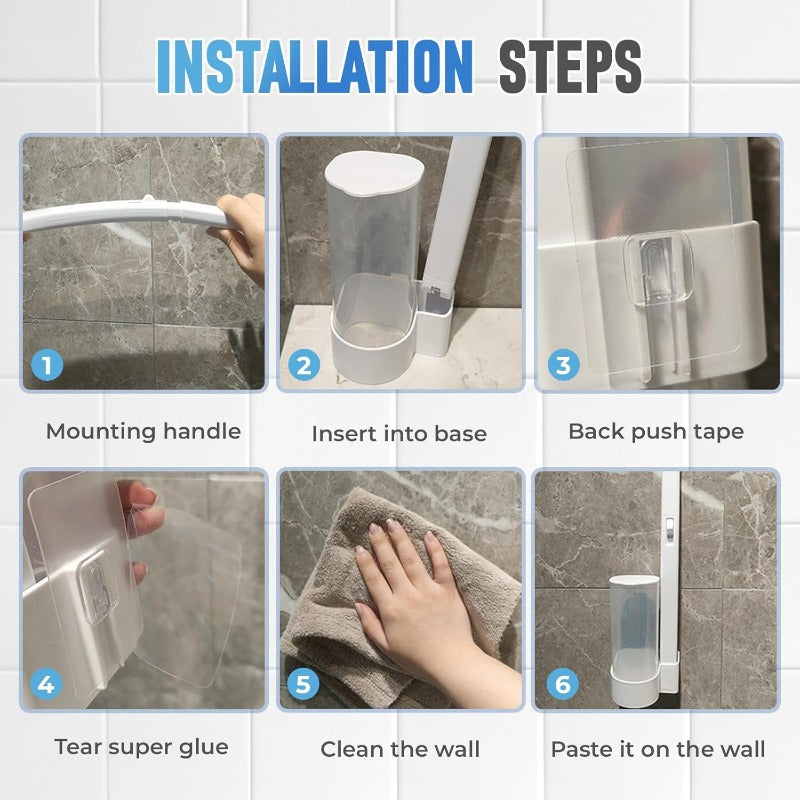 Touch-Free Toilet Brush Set
