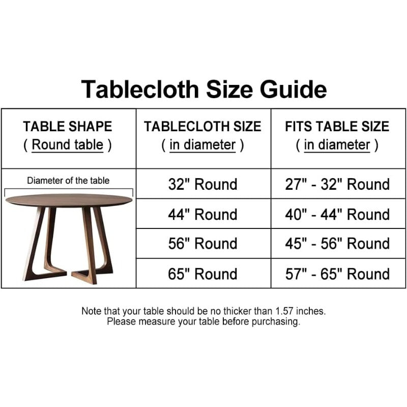 Elegant Marble Vinyl Round Tablecloth
