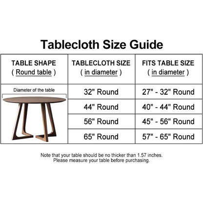 Elegant Marble Vinyl Round Tablecloth