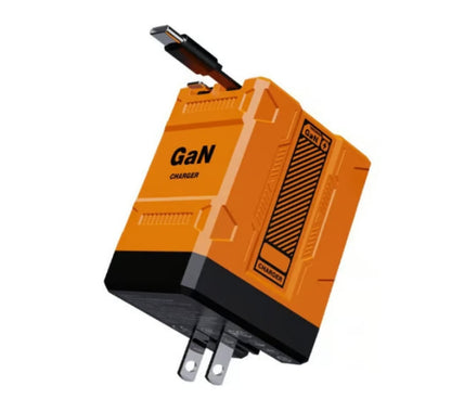 ⚡ New 120W GaN fast charger with built-in 80cm retractable cable