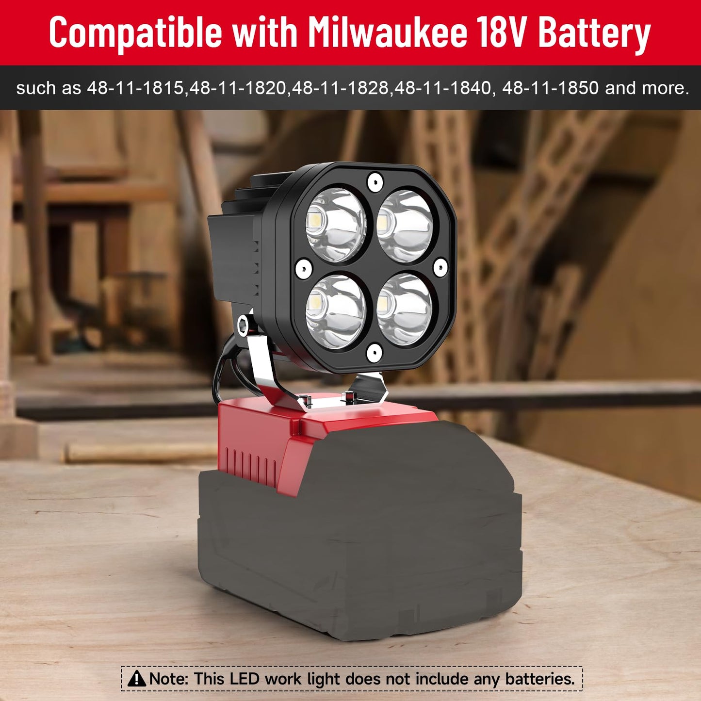 2026 Outdoor Essentials💥  20V Battery Cordless Work Light