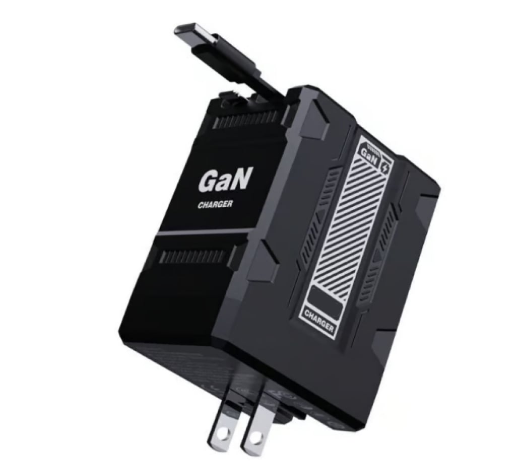 ⚡ New 120W GaN fast charger with built-in 80cm retractable cable