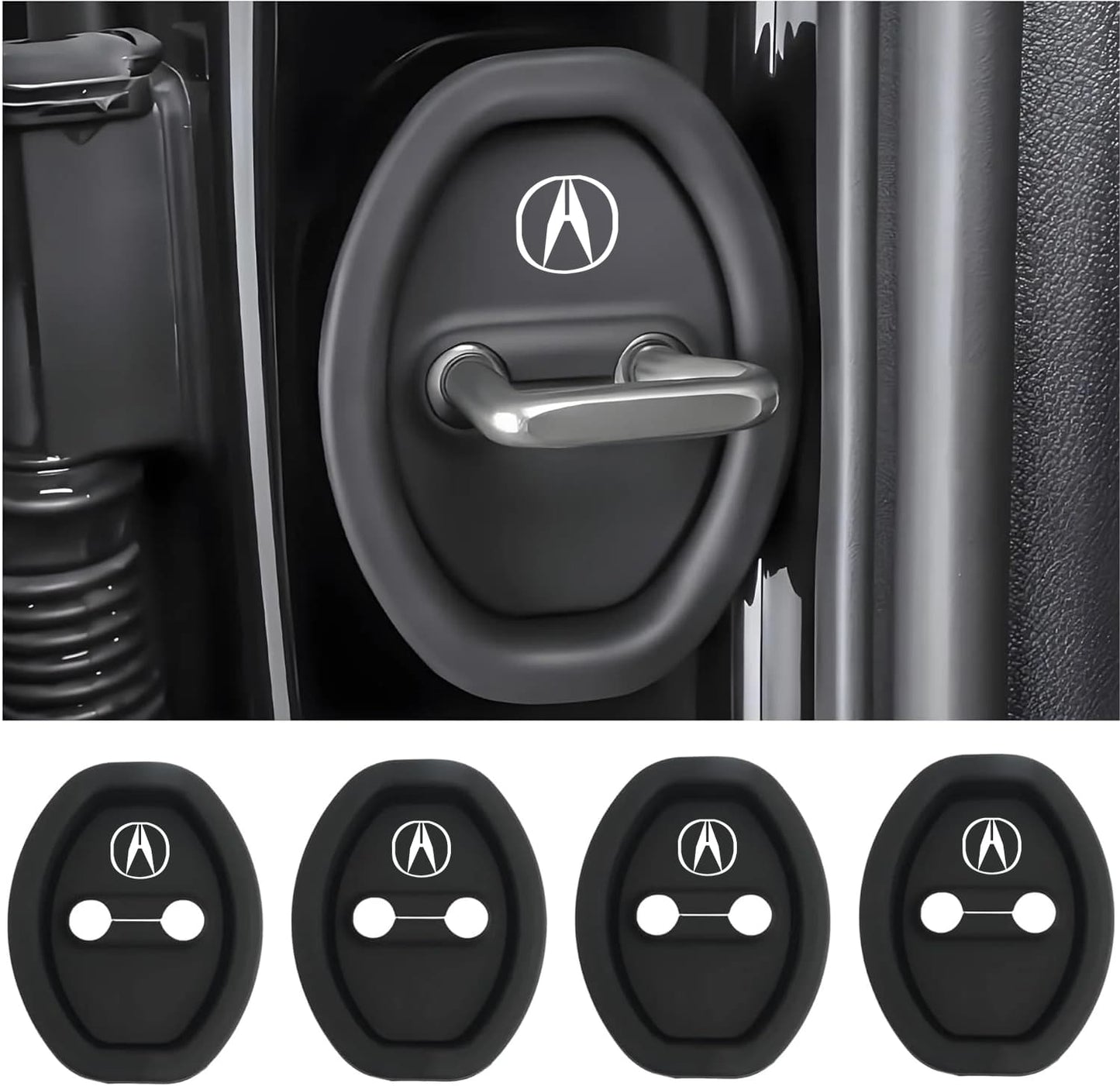 Eptchn Universal Silicone Car Door Covers Protector (4 PACK)
