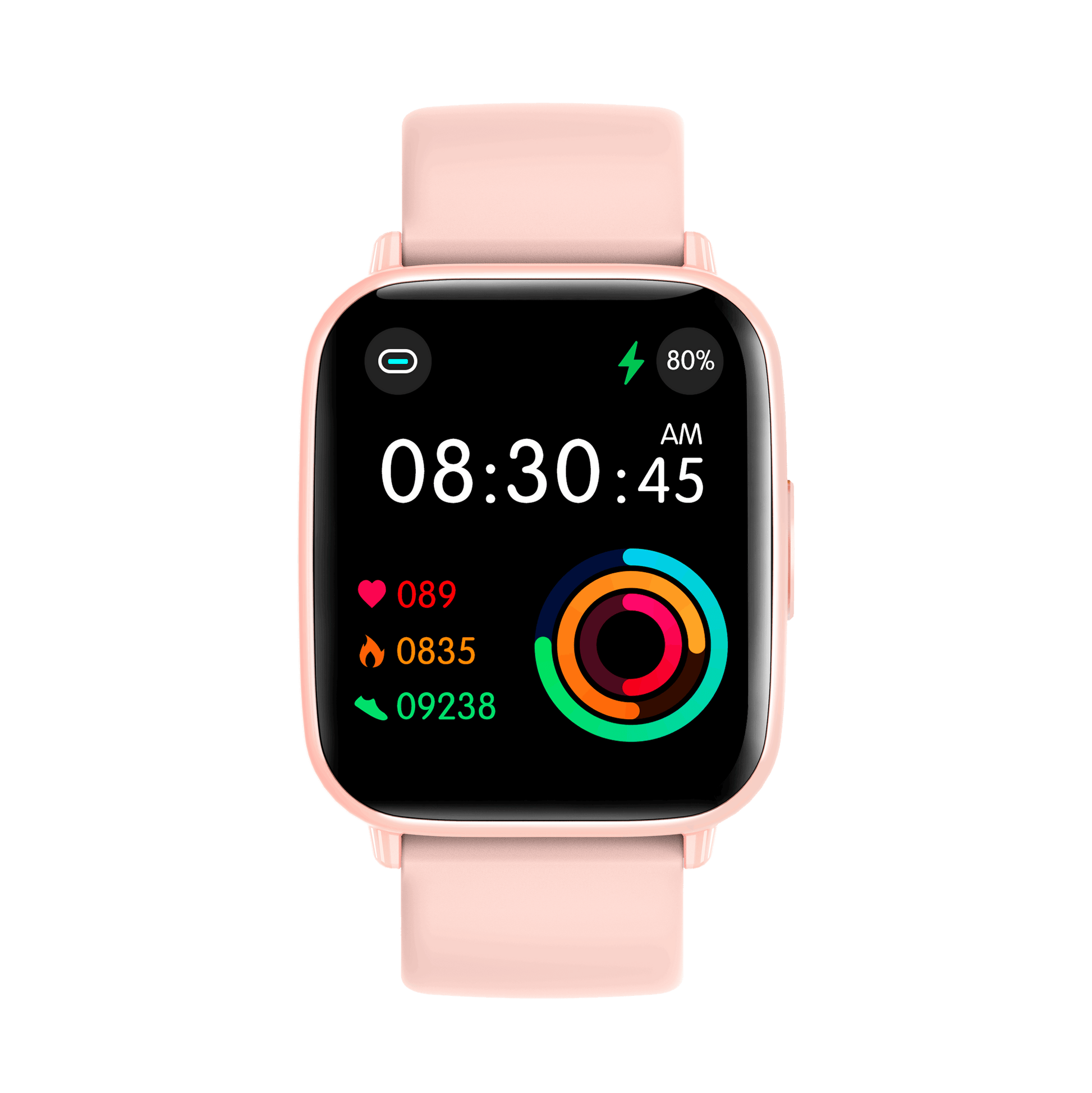 FT26 Smartwatch Sleep Tracker with Heart Rate and Blood Oxygen Monitor IP68 Waterproof