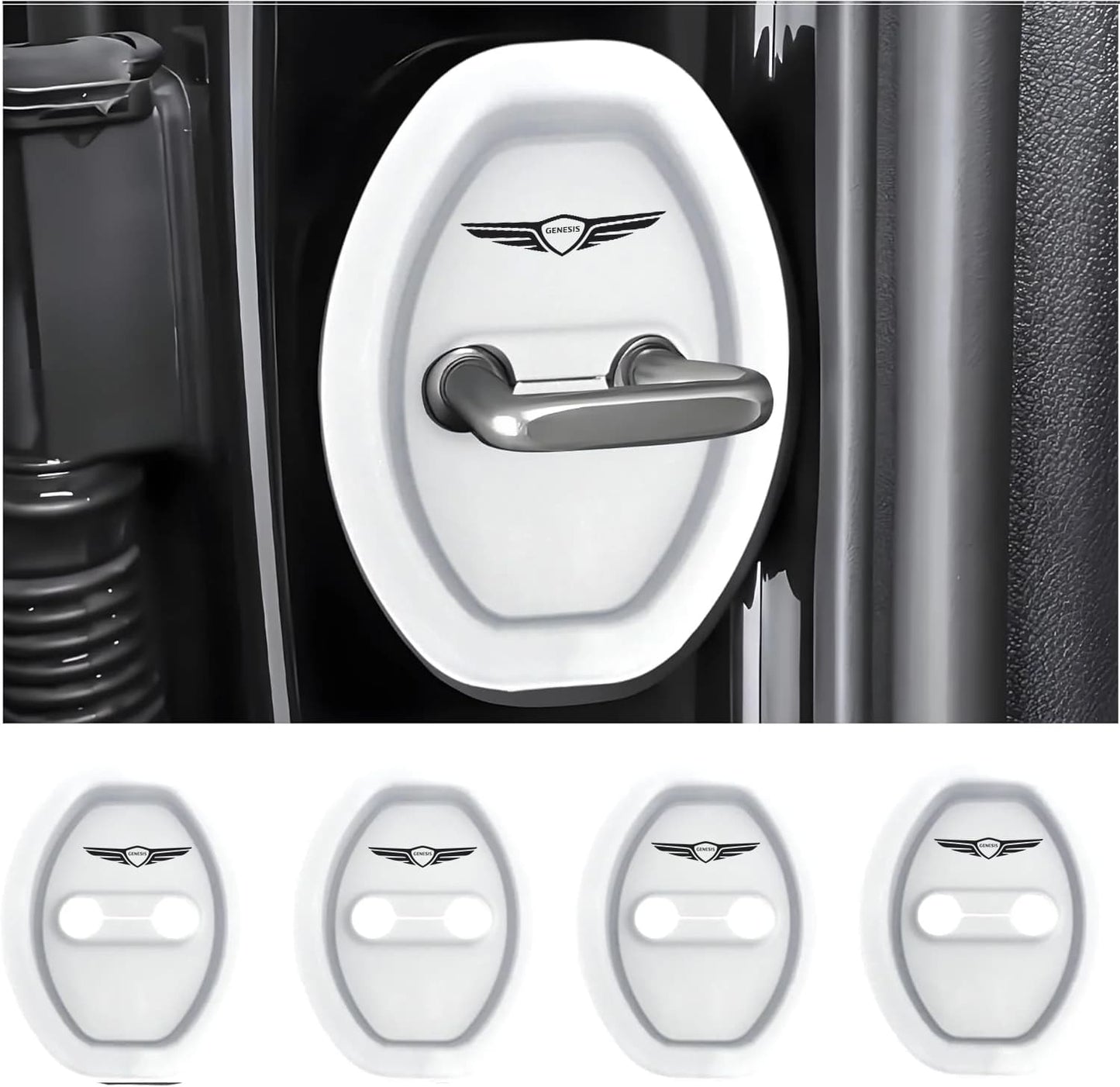 Eptchn Universal Silicone Car Door Covers Protector (4 PACK)