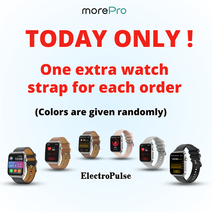 PulseMax 2026 Smartwatch – Upgraded ElectroPulse with Fall Detection, ECG, Blood Pressure, SpO2 & Health Monitoring – Supports SOS, Voice Calls & Fitness Tracking