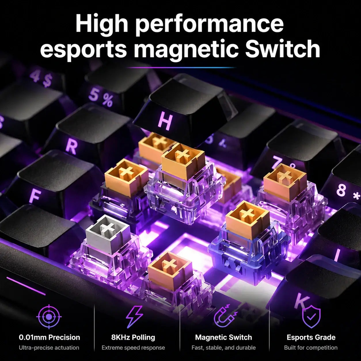 Magnetic Gaming Keyboard for Ultra Precision