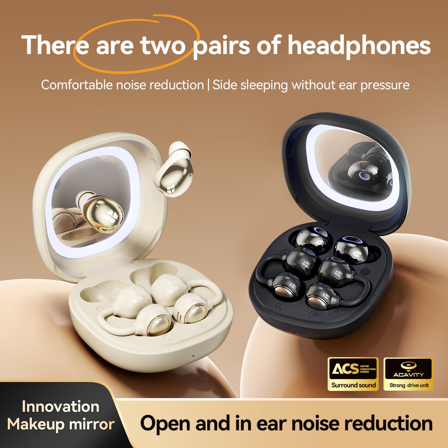 New clip-on in-ear Bluetooth headphones