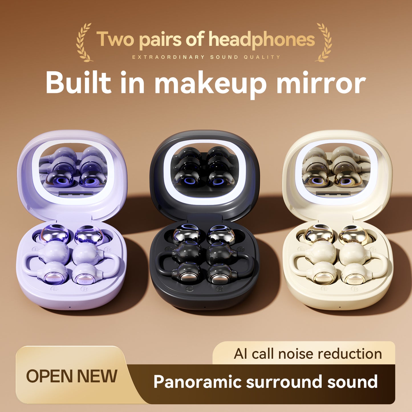 New clip-on in-ear Bluetooth headphones