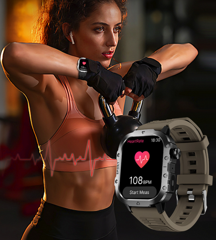⌚ New H12 Smart Watch✨Wireless charging, heart rate monitoring, dynamic island design, outdoor flashlight✨