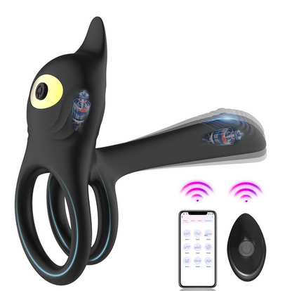 🎁bboj™ Enchanted Girl Luxe Smart Vibrating Ring – App-Controlled Pleasure for Couples 💫