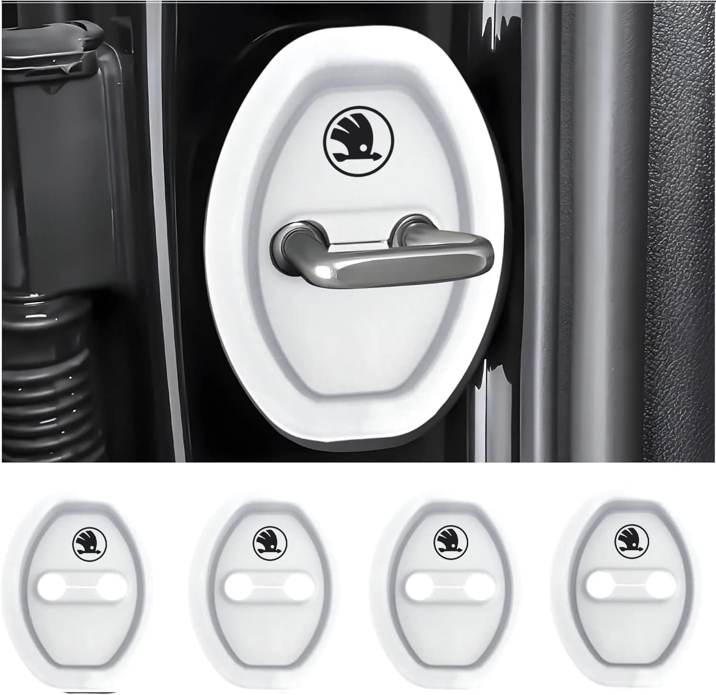 Eptchn Universal Silicone Car Door Covers Protector (4 PACK)