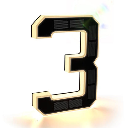 🎉Hot Sale 49% OFF☀9-inch large-size outdoor solar-powered illuminated door number plate