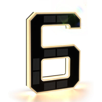 🎉Hot Sale 49% OFF☀9-inch large-size outdoor solar-powered illuminated door number plate